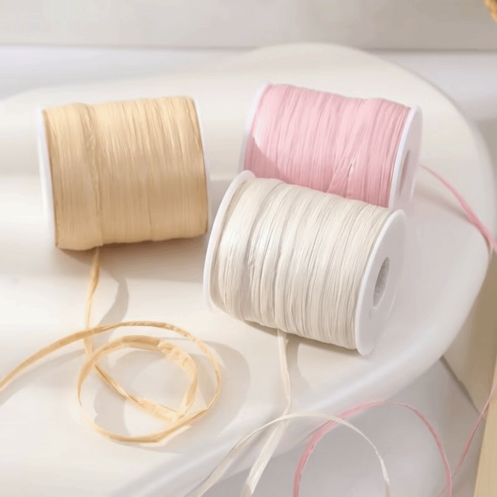 프리미엄 품질 120M 롤당 라피아 실, 내구성 있는  - Crochet Bag Raffia 리뷰 및 가격