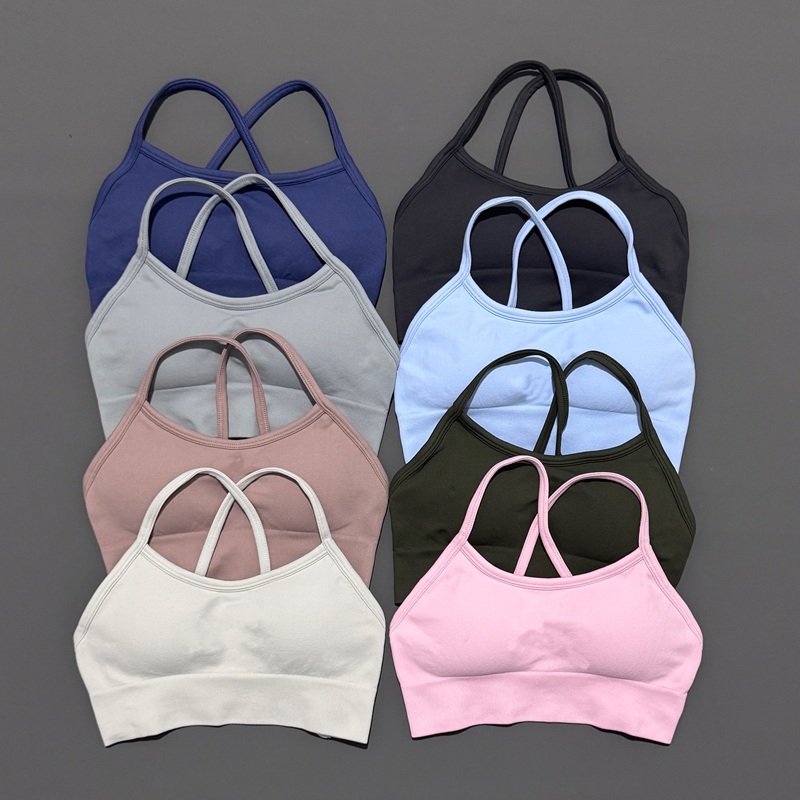 히스텔로 백리스 스포츠 브라 여성용 심리스 요가 탑 하 - Crop Top Crochet 리뷰 및 가격