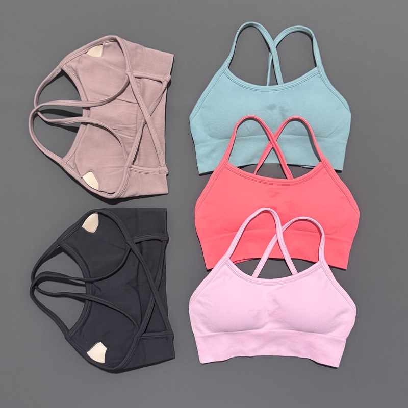 히스텔로 백리스 스포츠 브라 여성용 심리스 요가 탑 하 - Crop Top Crochet 리뷰 및 가격